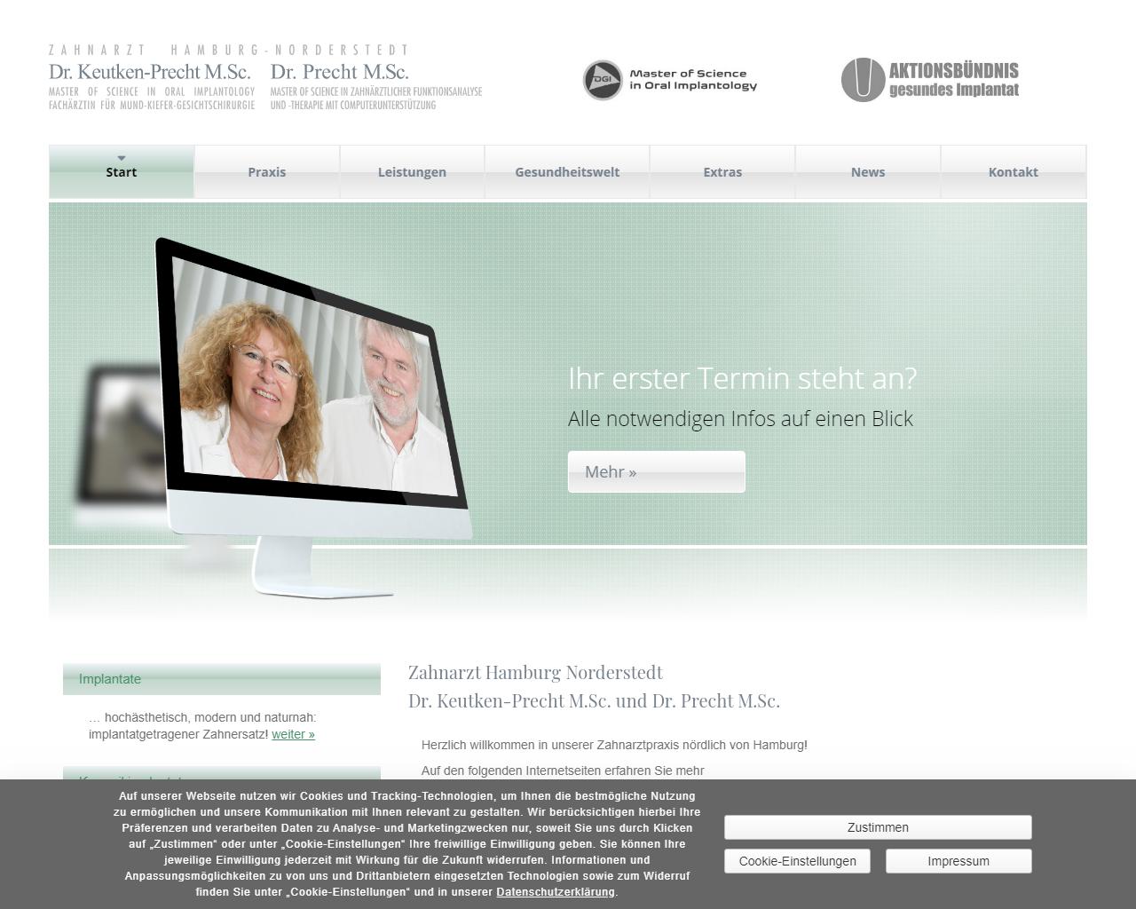 Frau Dr. Kirsten Keutken-Precht<br>MSc Implantologie