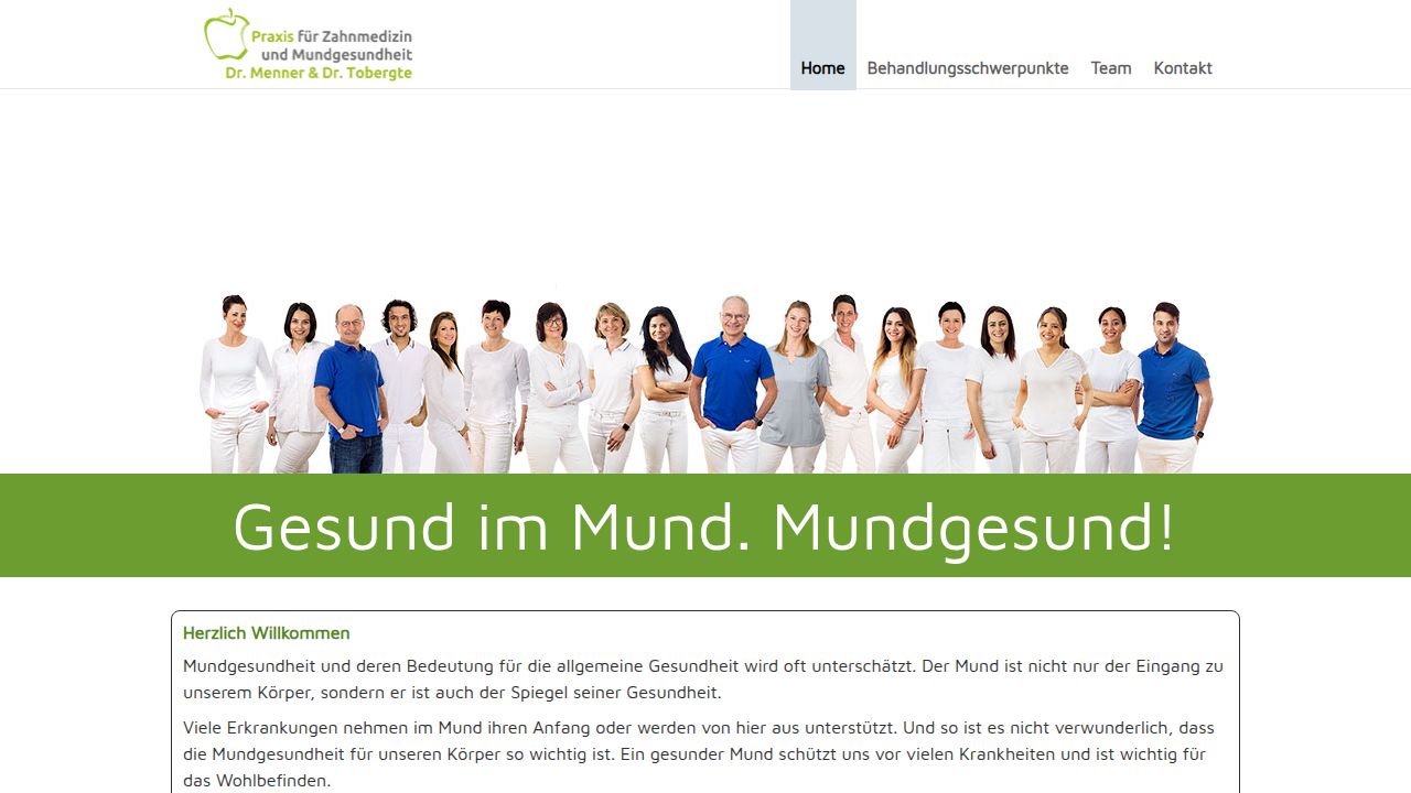 Startseite der Internetseite von Dr. Thomas R. Menner