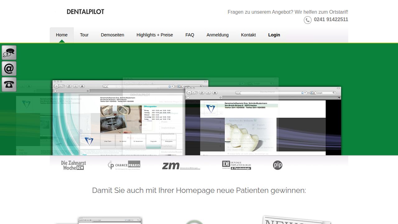 Startseite der Internetseite von Dr. Winfried Drexel