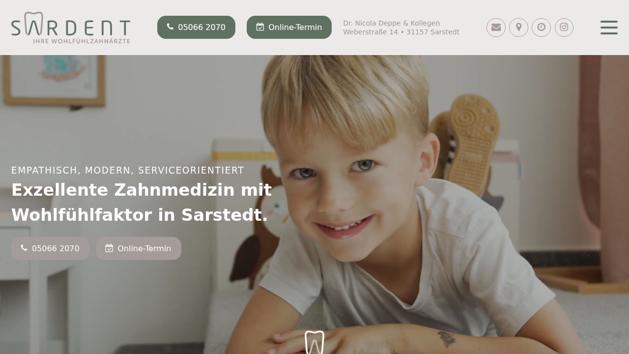 Startseite der Internetseite von Dr. Elke Baden